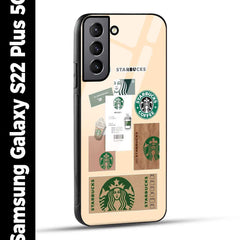 Samsung Galaxy S22 Plus 5G Back Cover Starbucks Coffee Printed Glass Case