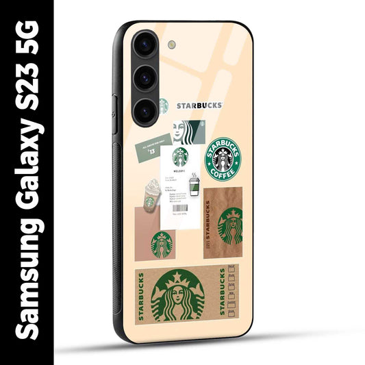 Samsung Galaxy S23 5G Back Cover Starbucks Coffee Printed Glass Case