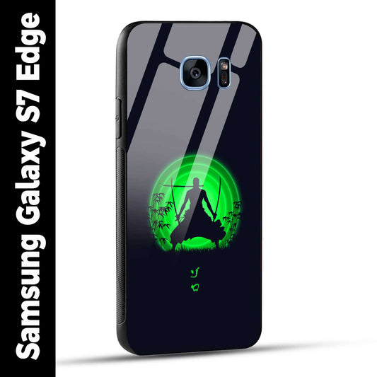 Samsung Galaxy S7 Edge Back Cover Zoro Printed Glass Case