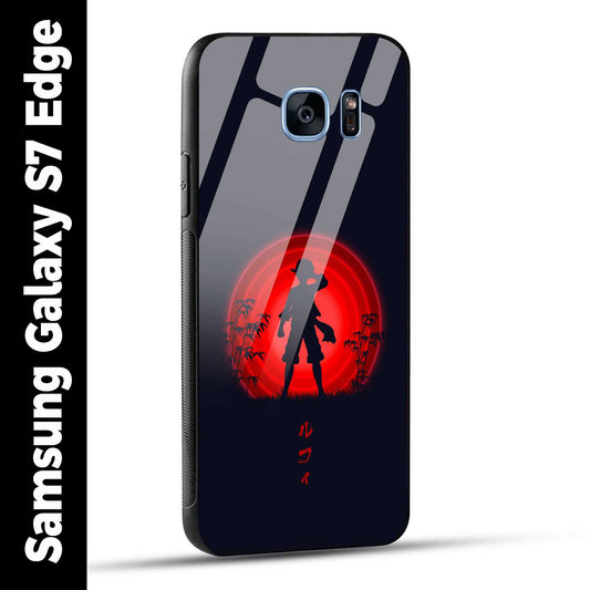 Samsung Galaxy S7 Edge Back Cover Luffy One Piece Printed Glass Case