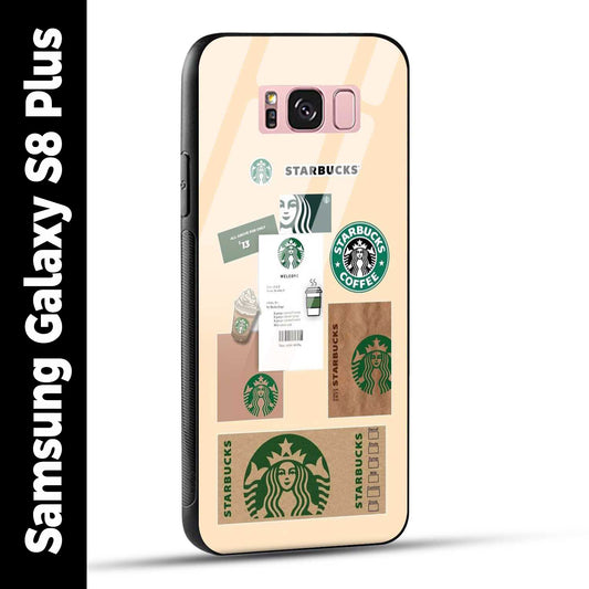 Samsung Galaxy S8 Plus Back Cover Starbucks Coffee Printed Glass Case