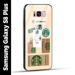 Samsung Galaxy S8 Plus Back Cover Starbucks Coffee Printed Glass Case