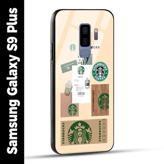 Samsung Galaxy S9 Plus Back Cover Starbucks Coffee Printed Glass Case