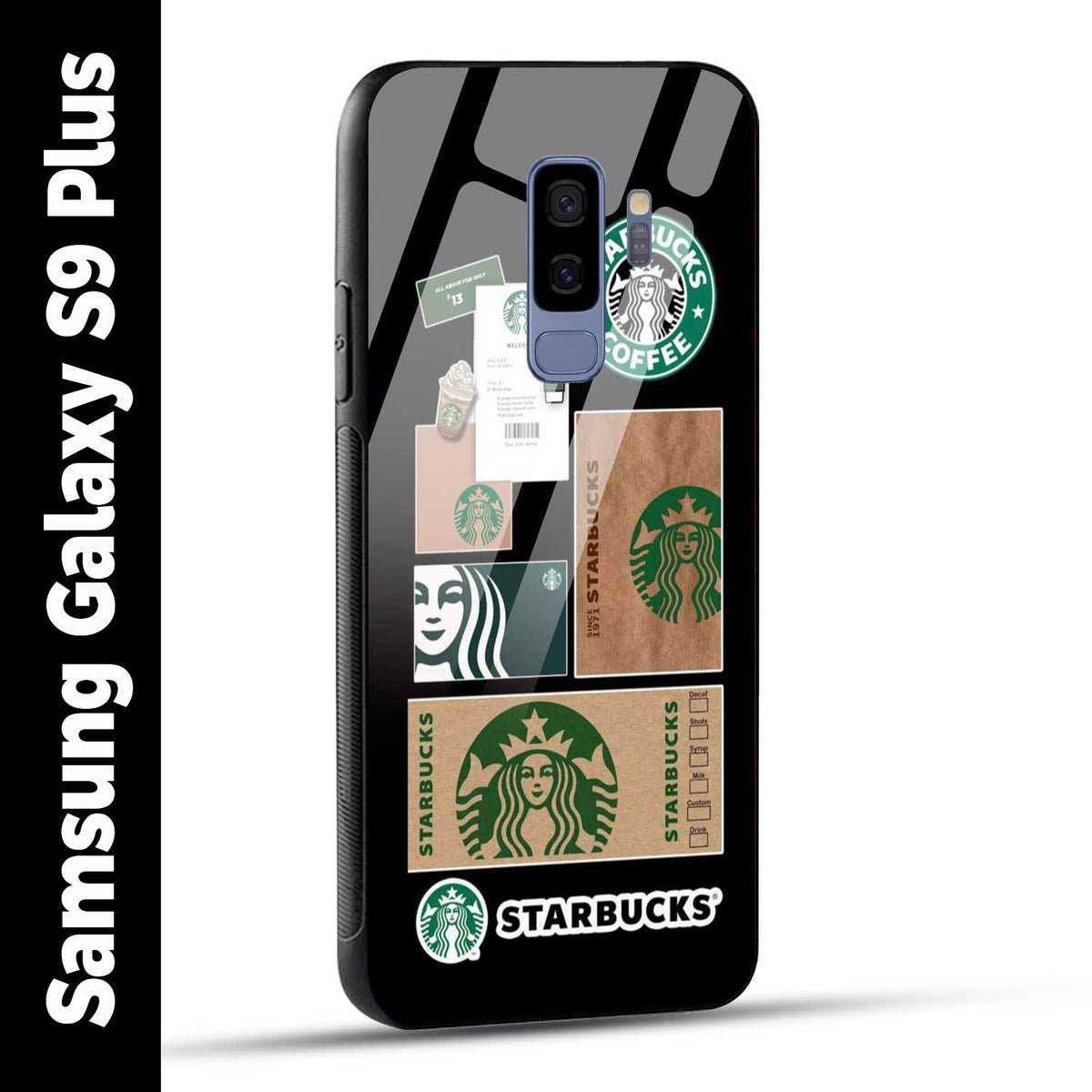 Samsung Galaxy S9 Plus Back Cover Starbucks Filter Coffee Printed Glass Case