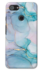 Google Pixel 3 XL Back Cover Blue Marble Printed Hard Case