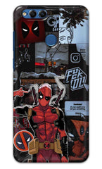 Honor 7X Back Cover Superhero Collage Printed Hard Case