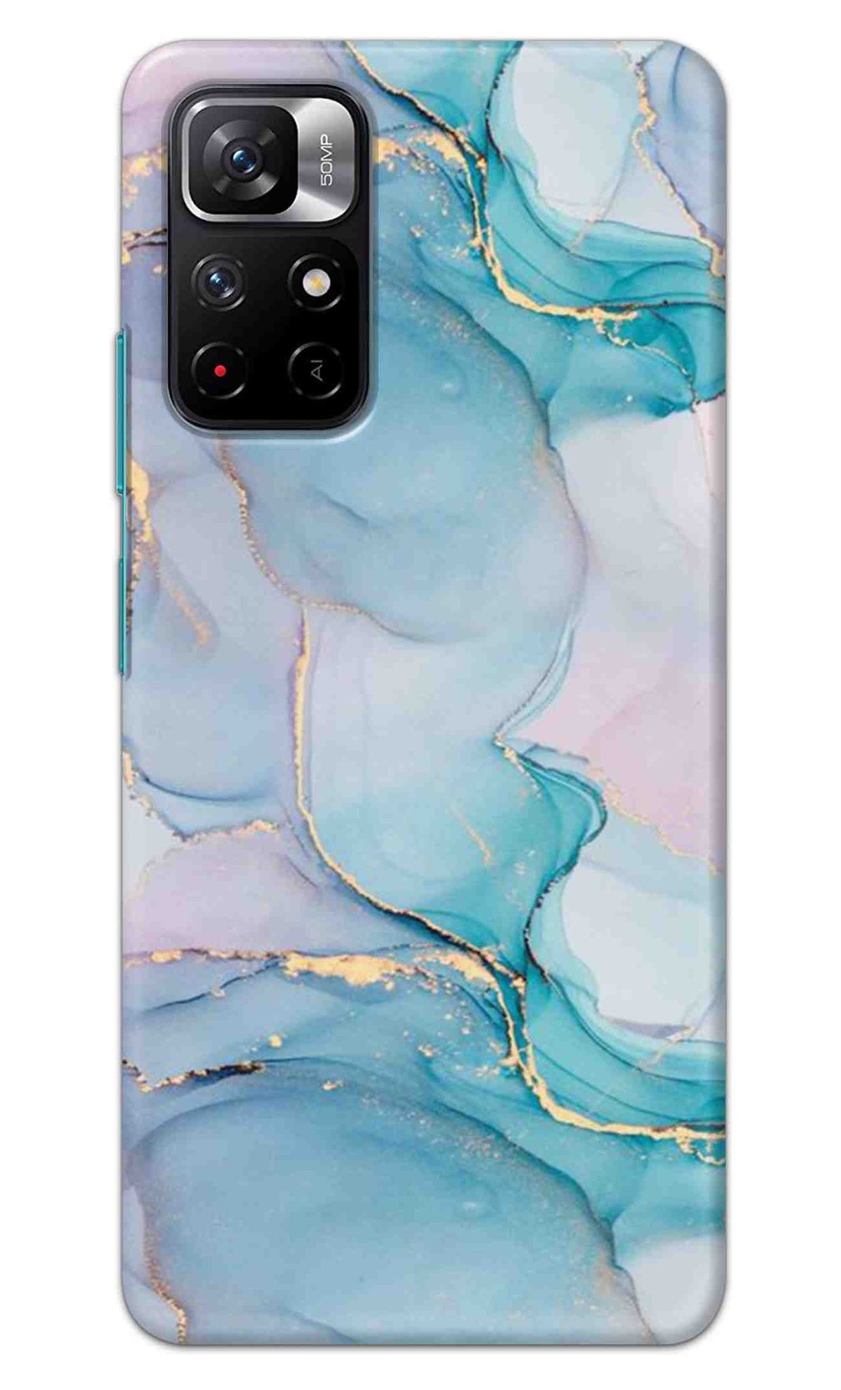 REDMI NOTE 11T 5G / POCO M4 Pro 5G Back Cover Blue Marble Printed Hard Case