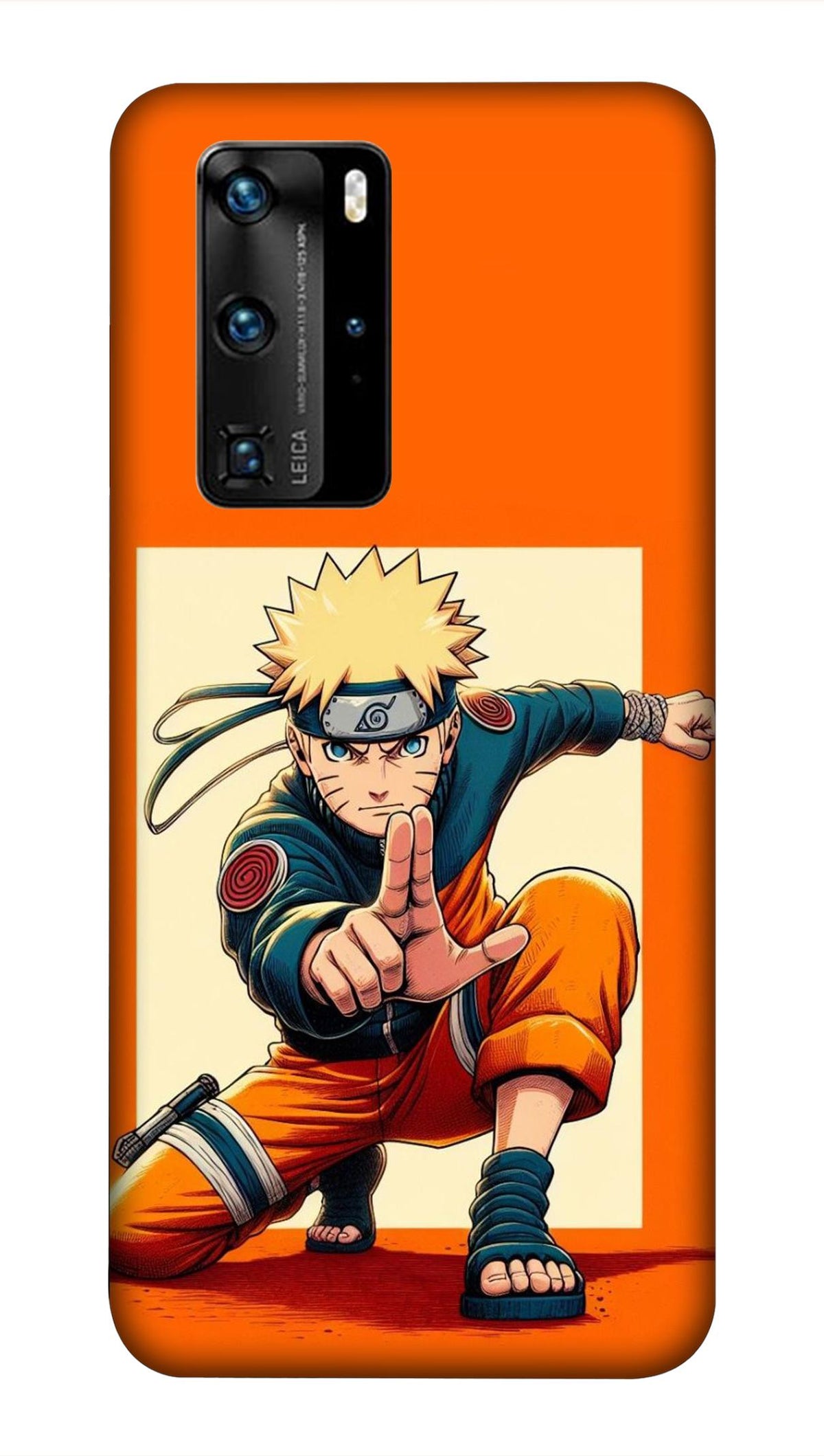 HUAWEI P40 PRO 5G Back Cover Orange Color Anime Printed Hard Case