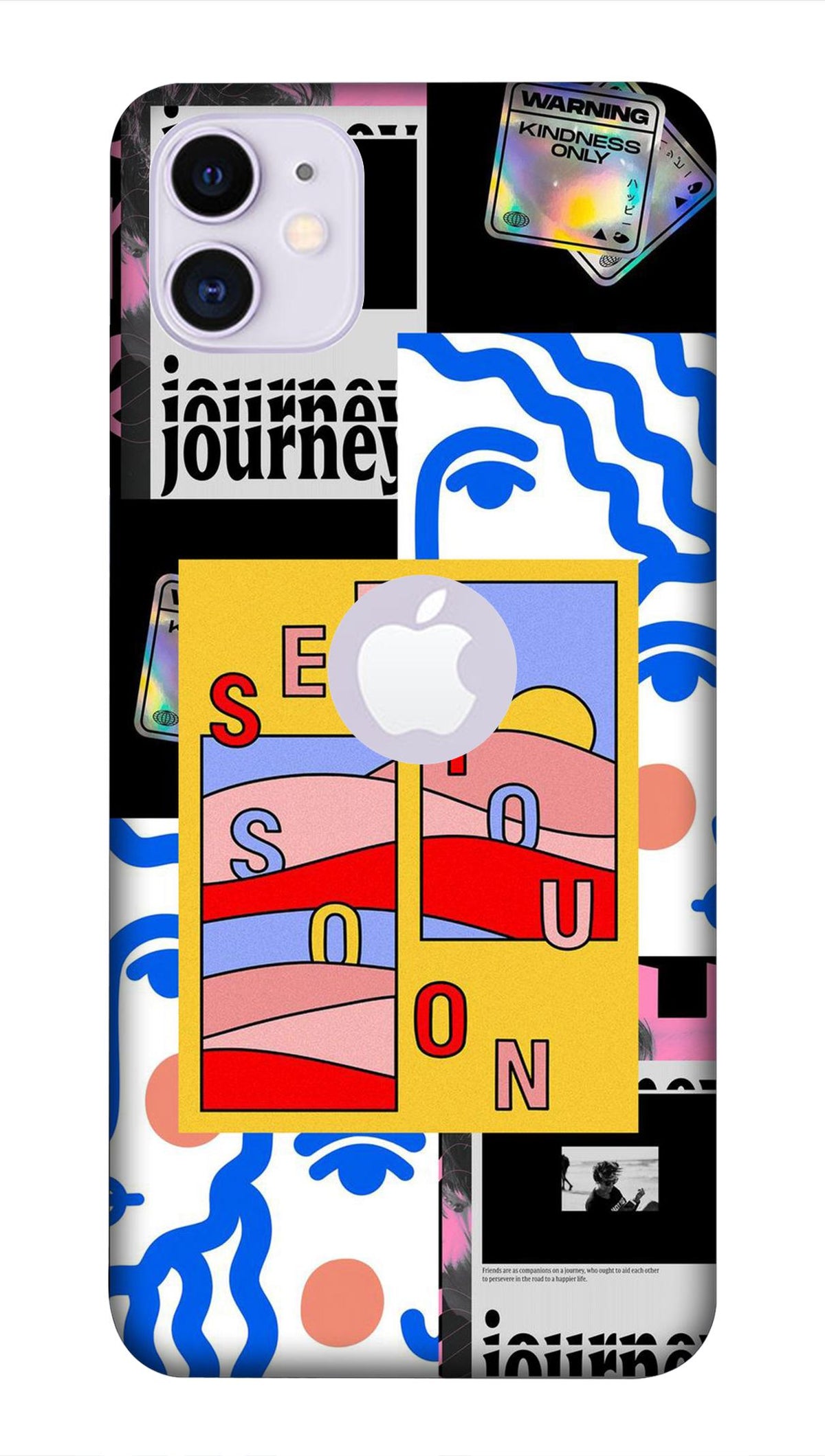 iPhone 11 Logo Cut Back Cover See You Soon Printed Hard Case