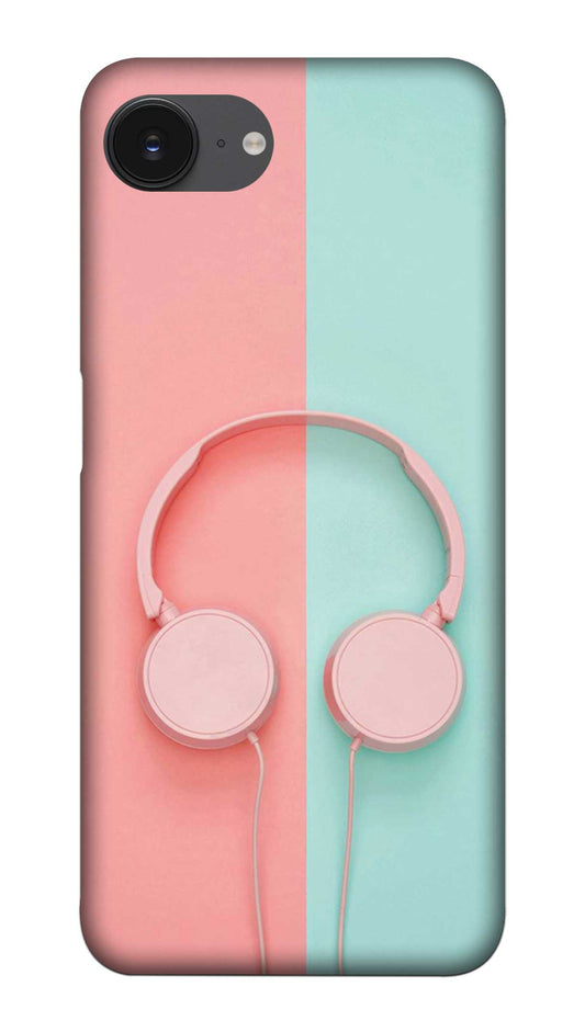 Back Cover For iPhone 16e Back Cover - Protective iPhone 16e Phone Case - Stylish iPhone 16e CaseMusic Headphone Printed Hard Case
