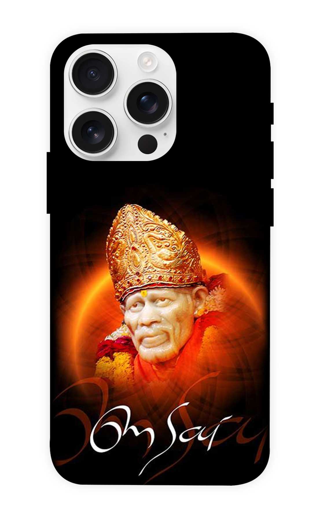 IPHONE 16 PRO Back Cover Sai Baba Om Sai Printed Hard Case