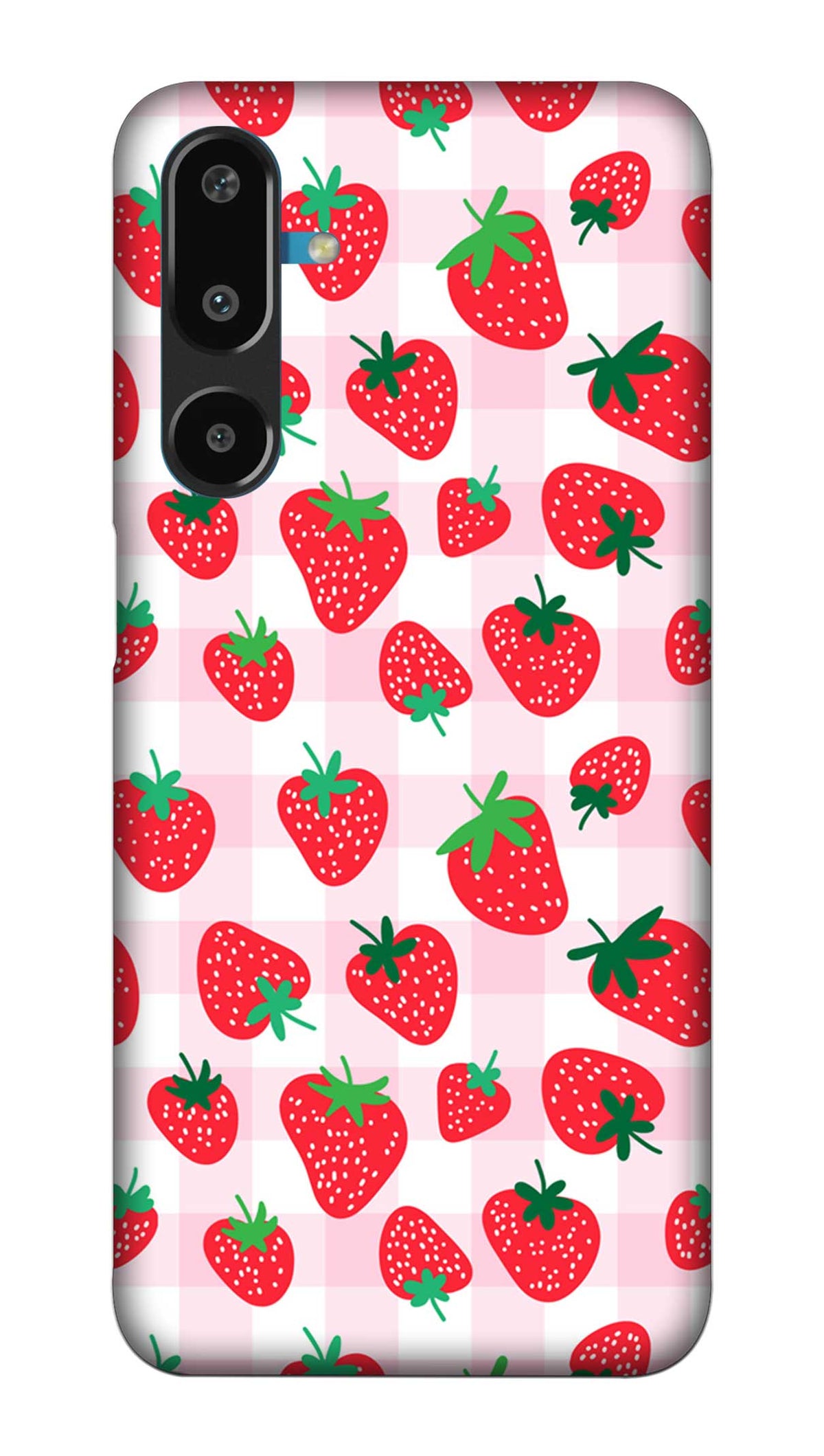 Samsung M16 5G Back Cover | Premium F16 5G Samsung Cover for Ultimate Protection | Galaxy M16 Back Cover |Doodle Of Strawberries Printed Hard Case