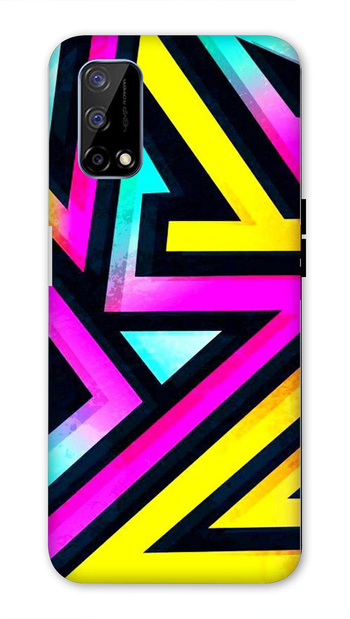 Realme Narzo 30 Pro 5G Back Cover Zigzag Color Pattern Printed Hard Case