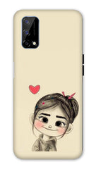 Realme Narzo 30 Pro 5G Back Cover Cute Girl Love Printed Hard Case