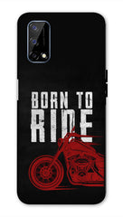 Realme Narzo 30 Pro 5G Back Cover Born To Ride Bike Printed Hard Case