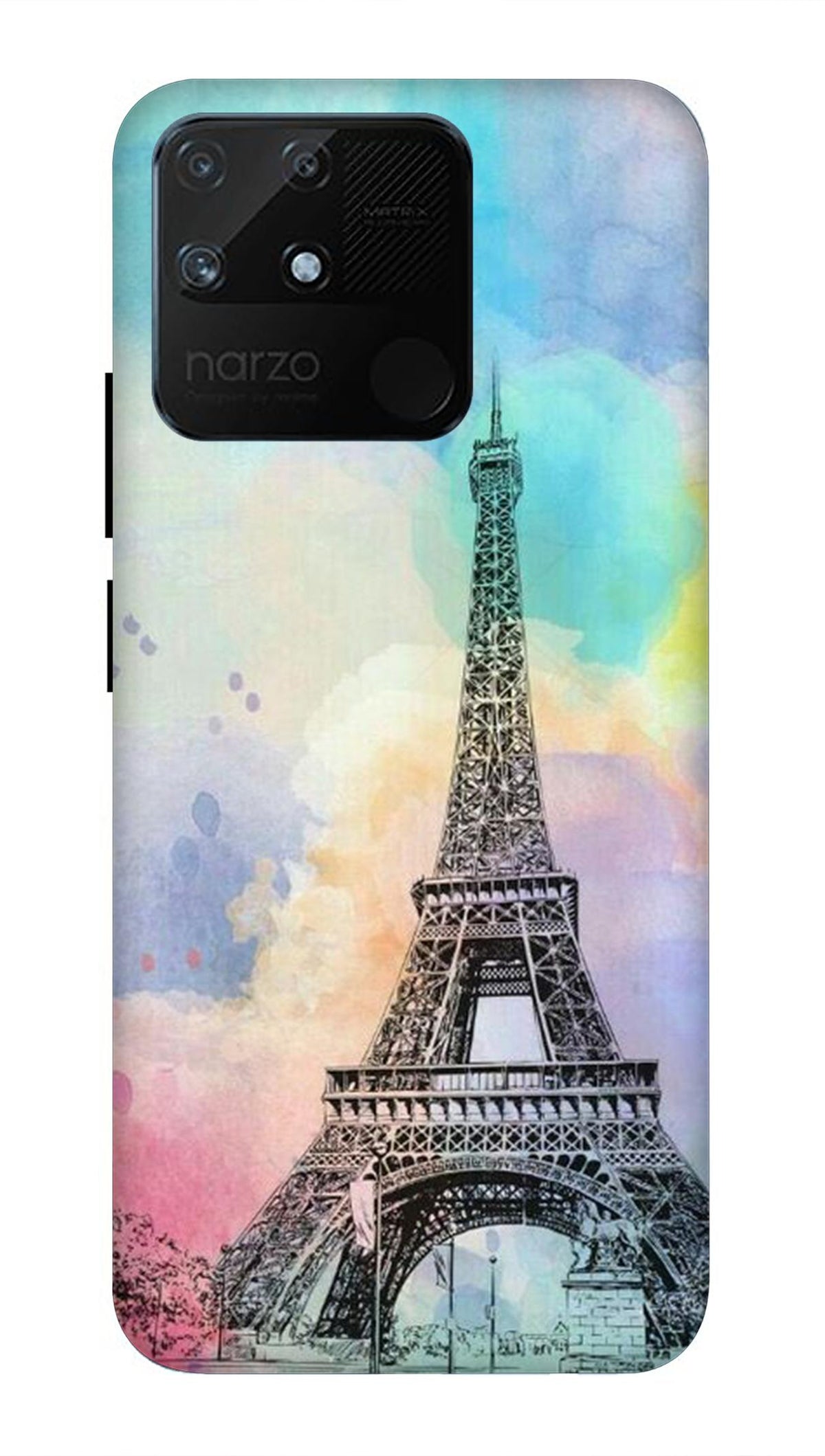 Realme Narzo 50A Back Cover Tower Printed Hard Case