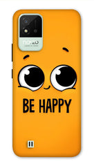 Realme Narzo 50i Back Cover Be Happy Eyes Printed Hard Case