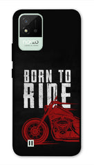 Realme Narzo 50i Back Cover Born To Ride Bike Printed Hard Case