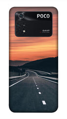 Poco M4 Pro 4G Back Cover Highway Travel Printed Hard Case