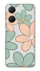 Vivo Y18 Back Cover 4G / Vivo Y18e Back Cover 4G / Vivo Y18i Cover 4G - Durable and Stylish Protective Case for Vivo Y18 Series Aesthetic Flower Printed