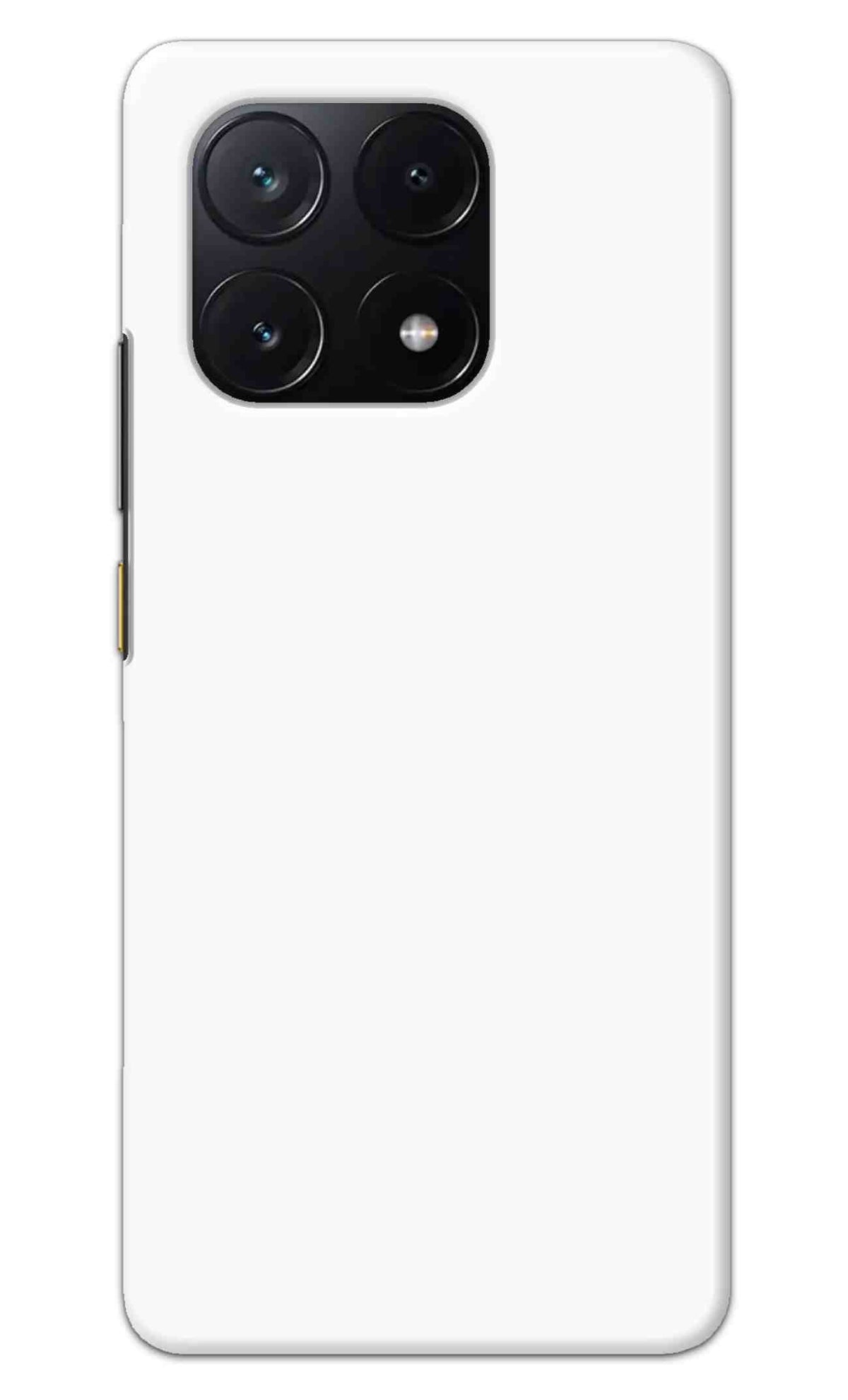 POCO X6 PRO 5G Back Cover Plain White Printed Hard Case