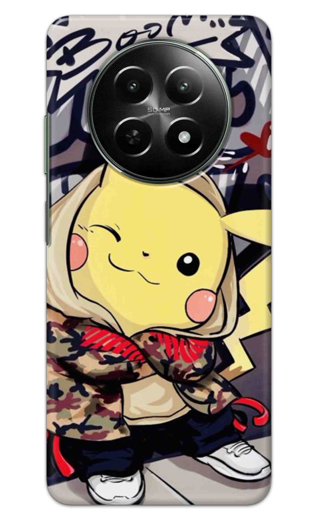 Realme 12x 5G Back Cover / Realme C65 5G Back Cover / Realme 12 5G Back Cover / Realme Narzo 70x 5G Back Cover / Realme Narzo N65 5G Back Cover Cartoon Graffiti Printed