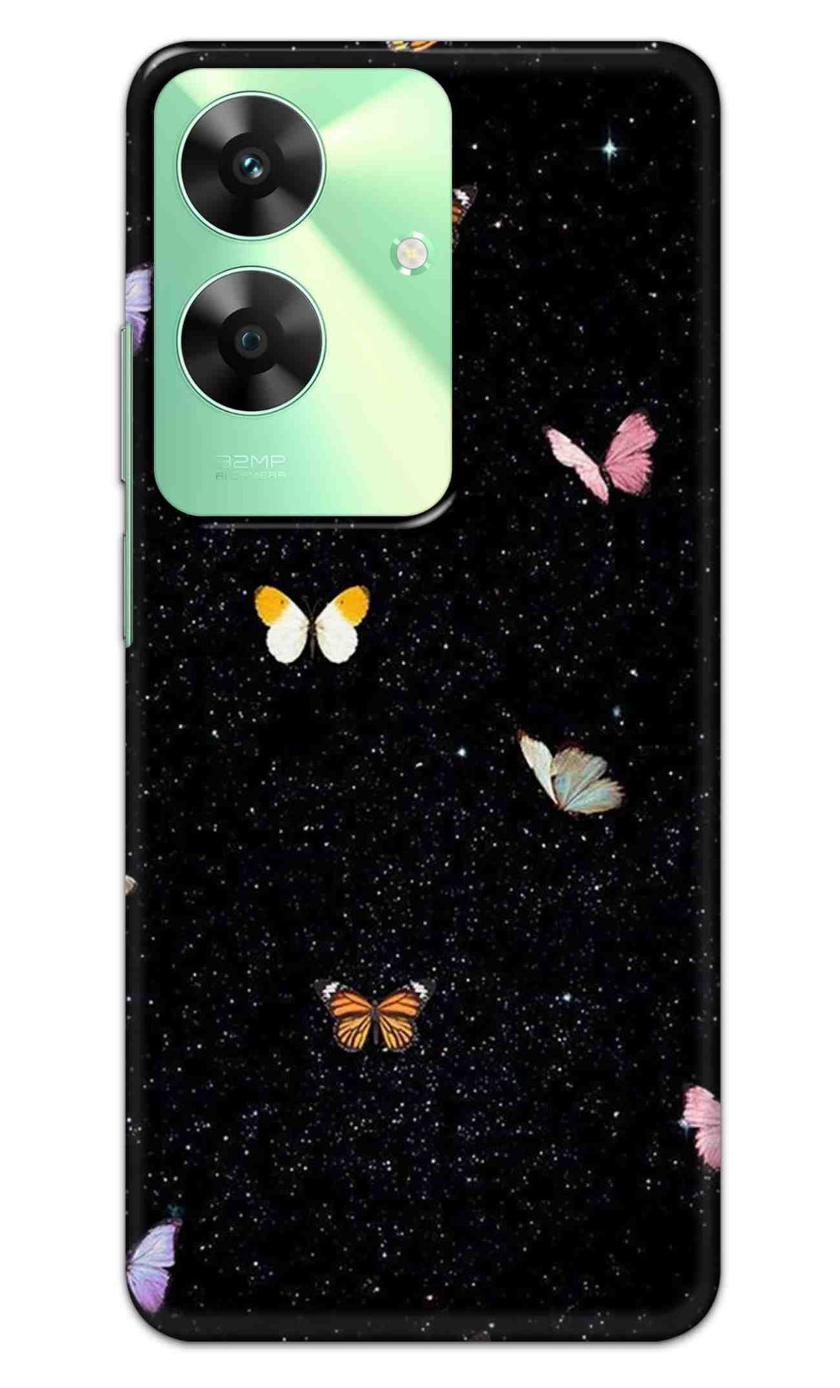 REALME C61 4G / NARZO N61 4G Back Cover Butterflys In The Sky Printed Hard Case