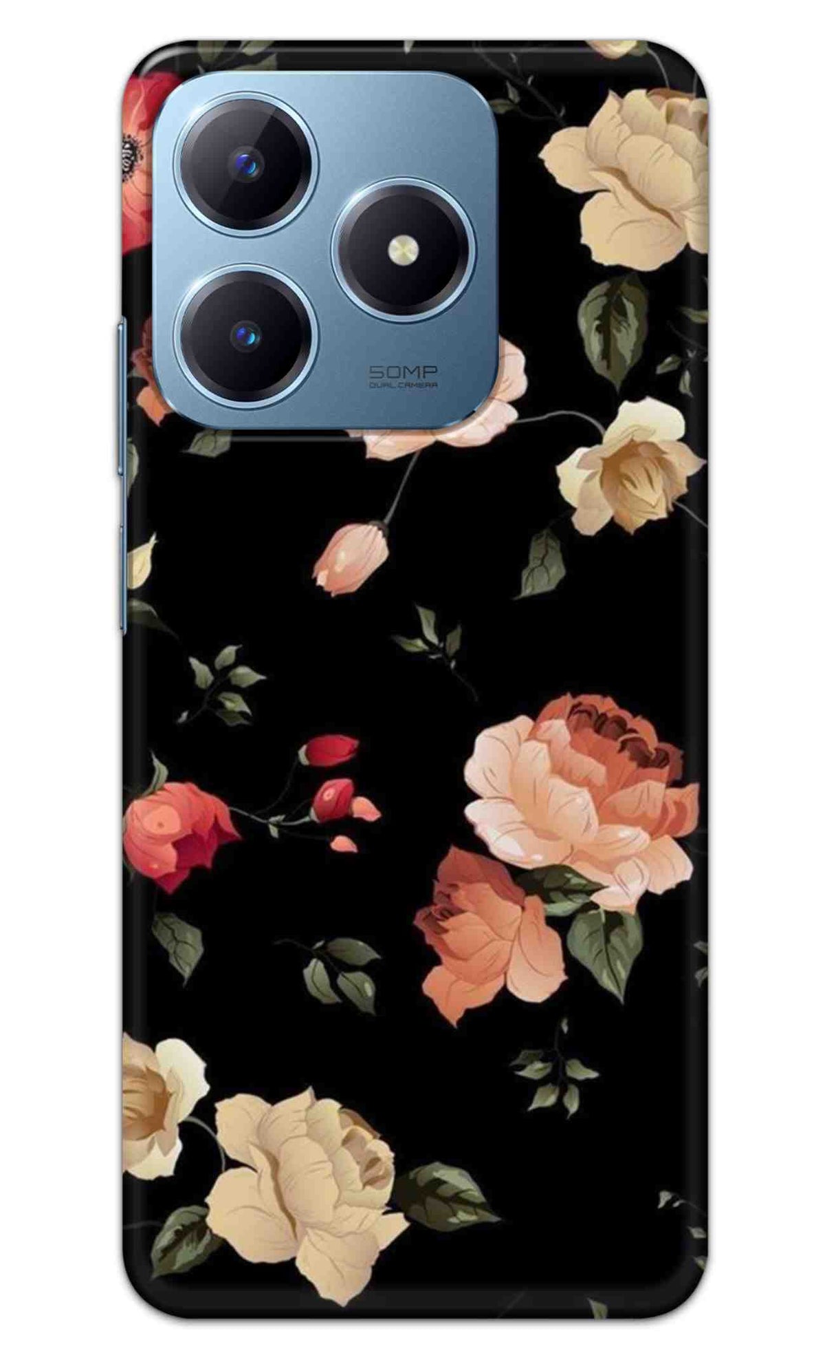 REALME C63 4G / NARZO N63 4G Back Cover Flowers Froral Printed Hard Case