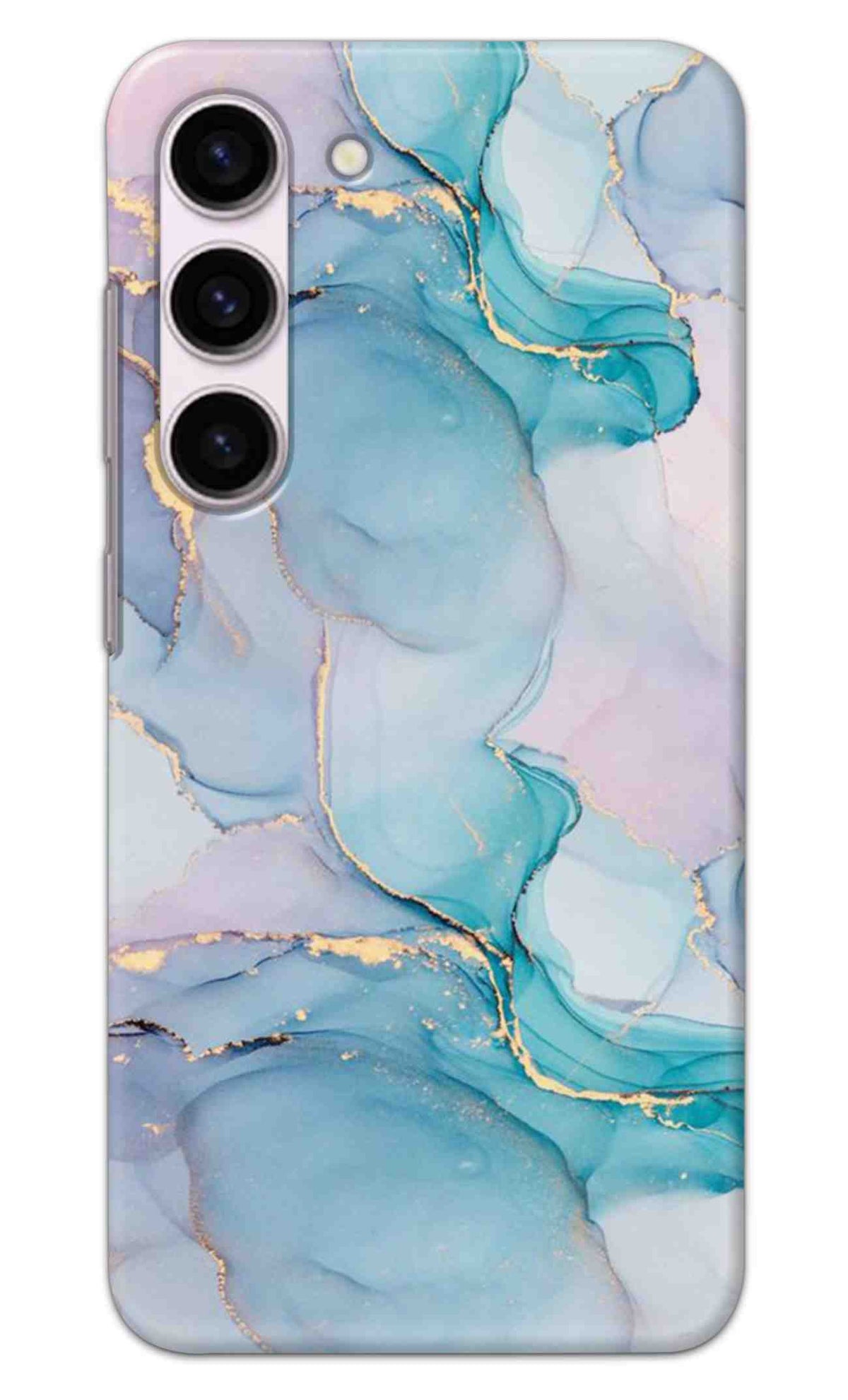 Hard Case for Samsung Galaxy S23, Durable S23 Back Cover, Sleek and Protective Samsung S23 Back Cover Blue Marble Printed