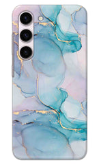 Hard Case for Samsung Galaxy S23, Durable S23 Back Cover, Sleek and Protective Samsung S23 Back Cover Blue Marble Printed