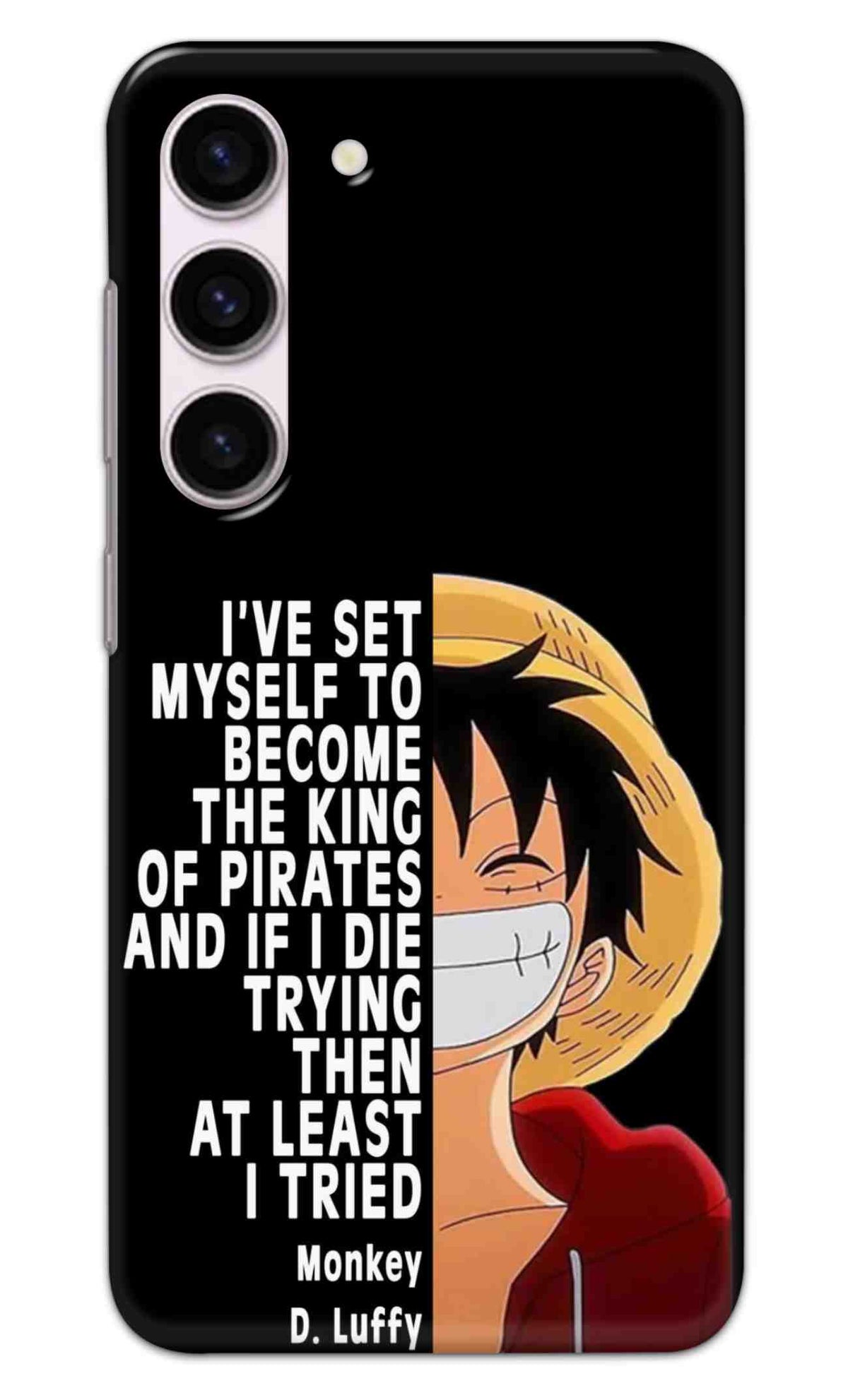 Hard Case for Samsung Galaxy S23, Durable S23 Back Cover, Sleek and Protective Samsung S23 Back Cover Anime One Piece Monkey D. Luffy Printed