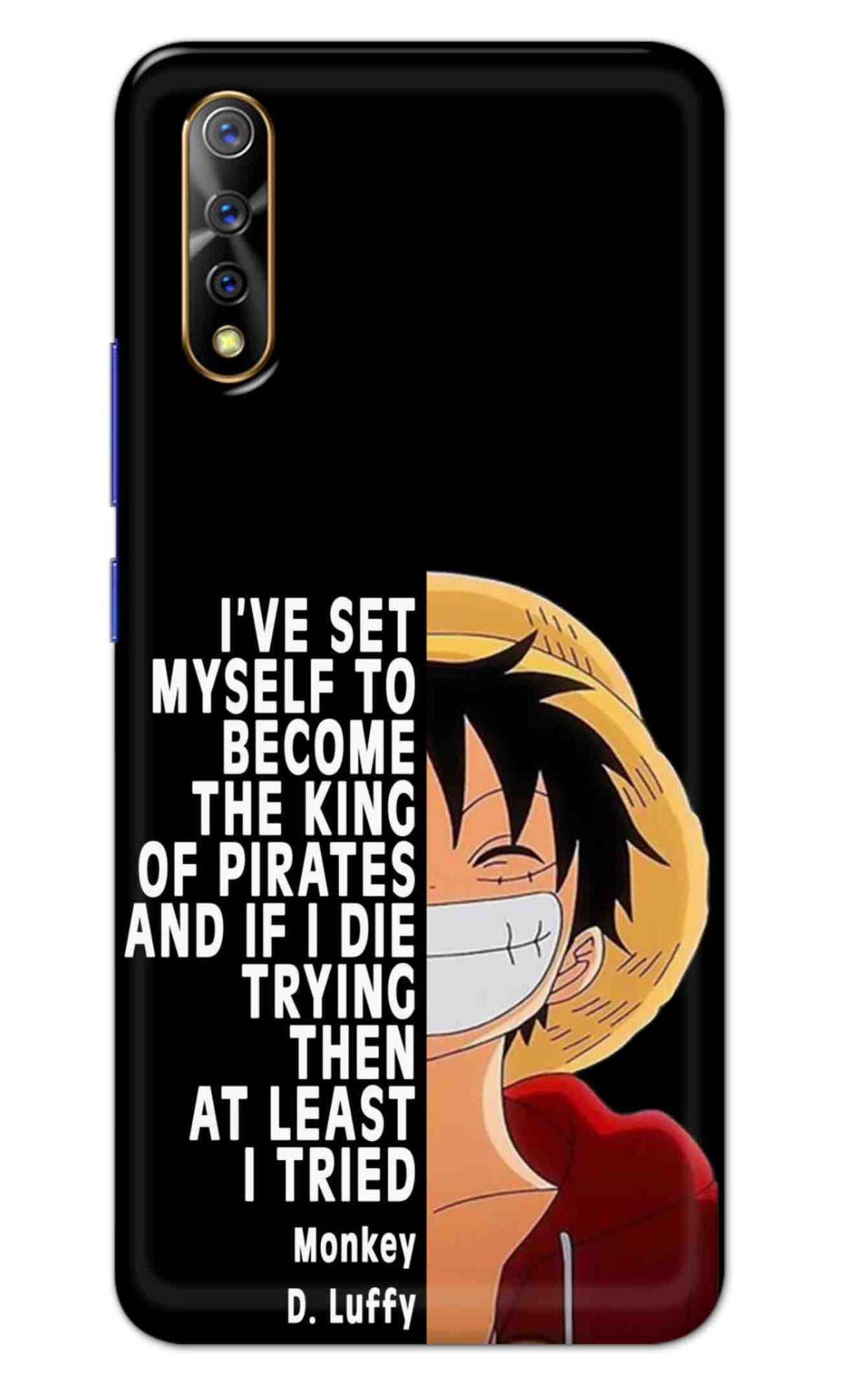 Vivo S1 / Vivo Z1X Back Cover Anime One Piece Monkey D. Luffy Printed Hard Case
