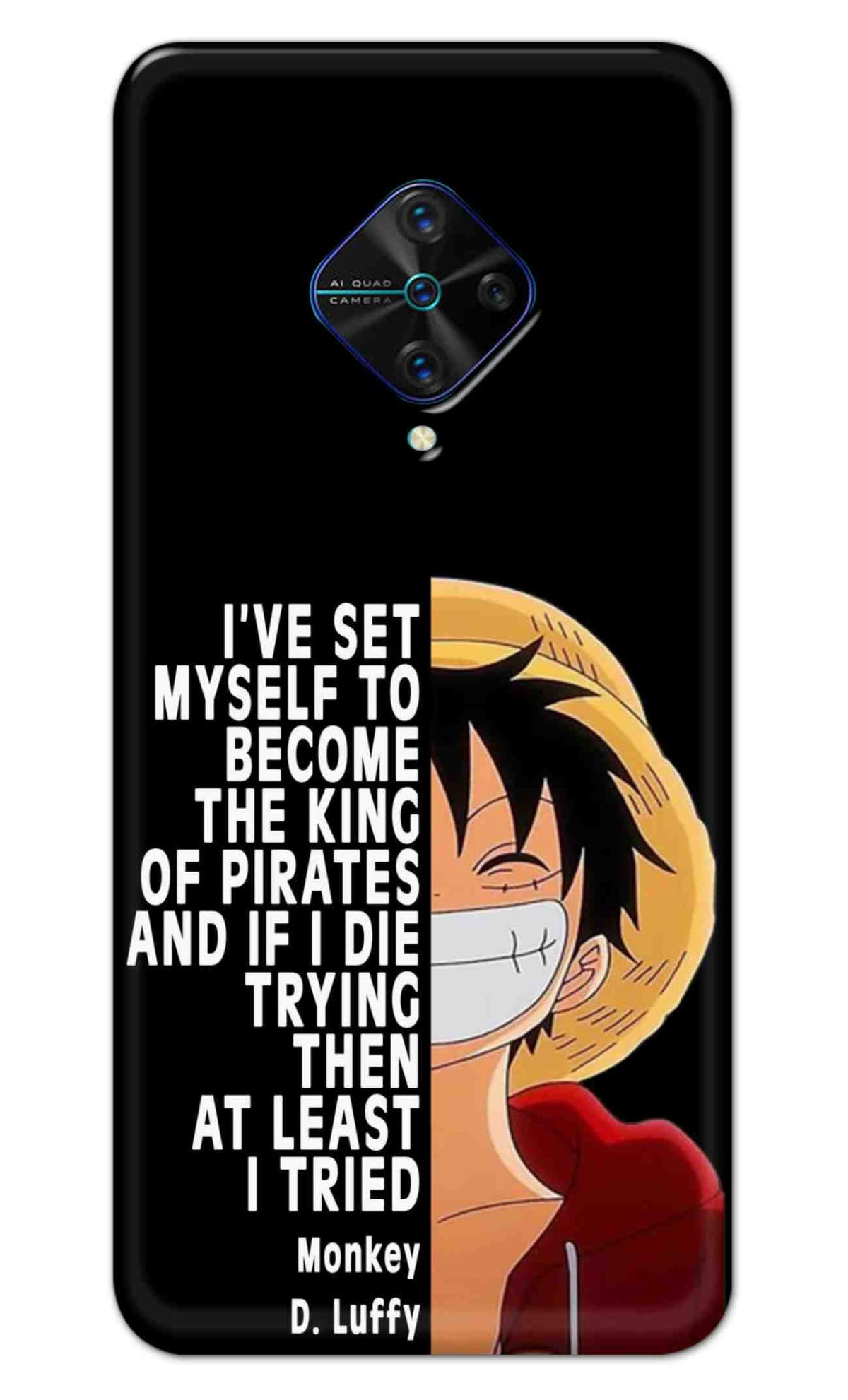 Vivo S1 Pro Back Cover Anime One Piece Monkey D. Luffy Printed Hard Case