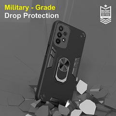 Samsung A23 Back Cover | Samsung A23 5G Back Cover | Samsung Galaxy A23 Back Cover | Sleek Protection for Your Device | 360 Degree Full Protection with Ring Holder Kickstand