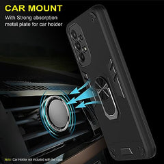Samsung A23 Back Cover | Samsung A23 5G Back Cover | Samsung Galaxy A23 Back Cover | Sleek Protection for Your Device | 360 Degree Full Protection with Ring Holder Kickstand