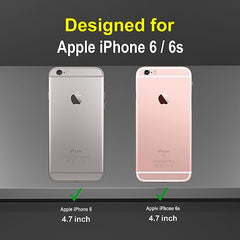 iPhone 6s Back Cover & iPhone 6 Back Cover - Precision Fit iPhone 6s Cover - Sleek Design, Enhanced Protection, and Easy Access to All Ports 360 Degree Full Protection with Ring Holder Kickstand