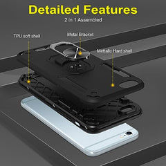 iPhone 6s Back Cover & iPhone 6 Back Cover - Precision Fit iPhone 6s Cover - Sleek Design, Enhanced Protection, and Easy Access to All Ports 360 Degree Full Protection with Ring Holder Kickstand