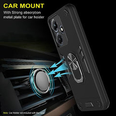 Infinix Hot 30i Back Cover | Perfect Fit Infinix Hot 30 I Back Cover | Stylish Protection Infinix Hot 30i Cover | 360 Degree Full Protection with Ring Holder Kickstand