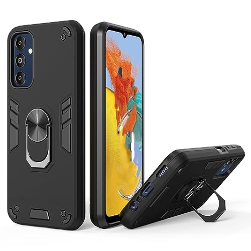 Samsung M14 5G Back Cover, Durable Samsung M14 Cover, Premium M14 5G Samsung Mobile Cover, Shockproof Protection Case 360 Degree Full Protection with Ring Holder Kickstand