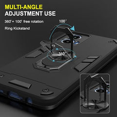 Moto G34 Back Cover | Premium Motorola G34 5G Cover | Sleek Design Moto G34 5G Cover | 360 Degree Full Protection with Ring Holder Kickstand