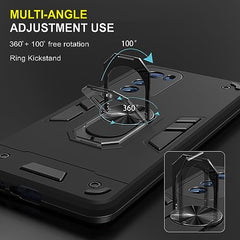 Moto Edge 30 Back Cover, Premium Motorola Edge 30 Back Cover, Sleek Moto Edge 30 Back Case 360 Degree Full Protection with Ring Holder Kickstand