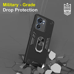 Moto Edge 40 Back Cover Premium - Sleek Motorola Edge 40 Back Cover, Stylish Moto Edge 40 Cover 360 Degree Full Protection with Ring Holder Kickstand