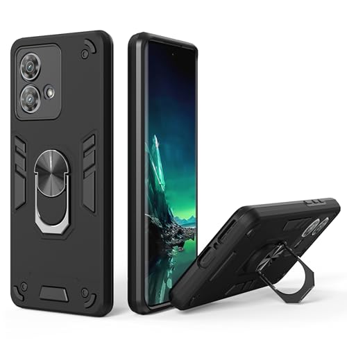 Moto Edge 40 Neo Cover | Motorola Edge 40 Neo Back Cover | Premium Moto Edge 40 Neo Back Cover | 360 Degree Full Protection with Ring Holder Kickstand