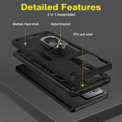 Moto Edge 40 Neo Cover | Motorola Edge 40 Neo Back Cover | Premium Moto Edge 40 Neo Back Cover | 360 Degree Full Protection with Ring Holder Kickstand