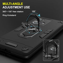 Moto Edge 40 Neo Cover | Motorola Edge 40 Neo Back Cover | Premium Moto Edge 40 Neo Back Cover | 360 Degree Full Protection with Ring Holder Kickstand