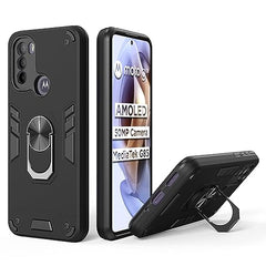 Premium Moto G31 Back Cover | Stylish Moto G 31 Back Cover | Enhanced Durability and Perfect Fit for Motorola G31 Back Cover 360 Degree Full Protection with Ring Holder Kickstand