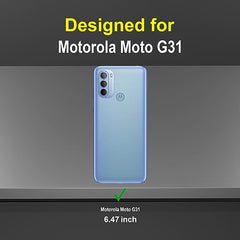 Premium Moto G31 Back Cover | Stylish Moto G 31 Back Cover | Enhanced Durability and Perfect Fit for Motorola G31 Back Cover 360 Degree Full Protection with Ring Holder Kickstand