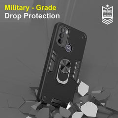 Premium Moto G31 Back Cover | Stylish Moto G 31 Back Cover | Enhanced Durability and Perfect Fit for Motorola G31 Back Cover 360 Degree Full Protection with Ring Holder Kickstand