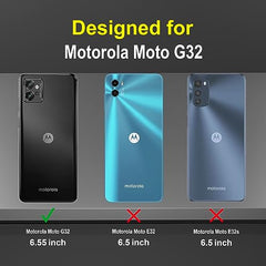 Moto G32 Cover - Premium Motorola G32 Back Cover, Enhance Your Device with Our Moto G32 Back Cover 360 Degree Full Protection with Ring Holder Kickstand