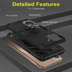Moto G32 Cover - Premium Motorola G32 Back Cover, Enhance Your Device with Our Moto G32 Back Cover 360 Degree Full Protection with Ring Holder Kickstand